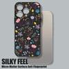 Patrón Floral Pequeño Adecuado para Funda de Teléfono Móvil Iphone17 16Promax Patrón Lateral Apple 15 Cubierta Protectora Anticaídas