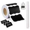 300 Piezas/Rol Pizarra Pvc Borrable y Reutilizable Móvil Impermeable Etiqueta Adhesiva de Cocina Almacenamiento Marca Adhesiva