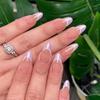 Uñas Aurora europeas y americanas para usar uñas transfronterizas para usar parche de uñas parche de uñas desmontable uñas pree on