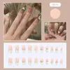 Uñas con Temperamento Fresco Llevando Diamante Rosa Mariposa Uñas Postizas Deseo Puro Piezas de Uñas Avanzadas Pegatinas para Uñas Largas