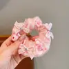 Goma elástica para el pelo tipo scrunchie de conejo para niñas, banda elástica de dibujos animados para coleta alta, accesorio para el pelo no dañino para bebés