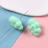 Otoño e Invierno Nuevo Felpa Flocada Grande Nube Colorida Cuentas Sueltas Cadena de Teléfono Móvil Llavero Colgante Joyería