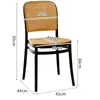 Silla de Plástico Ratán Nórdica para el Hogar Apilable Silla de Comedor Ocio al Aire Libre Silla con Respaldo de Celebridad de Internet Reposabrazos Mesa y Silla Silla Hueca