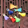 Borla Mini de Hilo Dorado de 1.8 cm Multicolor Borla Estilo Nacional Borla Hecha a Mano DIY Accesorios para el Cabello Pendientes Material para Colgantes