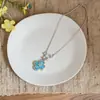 Aretes de Flor de Aguja Plateada con Circonita, Estilo Fresco de Verano, Exquisita Cadena para Clavícula, Lujo Ligero, Joyería de Nicho de Gama Alta al por Mayor