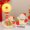 Lámpara de Boda para Gatos Luckies Adornos de Decoración Hogareños Para Recién Casados Lámpara Larga Lámpara de Mesita de Noche Lámpara de Mesa Creativa Regalo de Acompañamiento para Recién Llegados