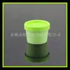 Botella de Crema Limpiadora Verde de 50 ml Botella de Crema Botella de Polvo para Mascarilla Caja de Pasta Caja de Yeso para Mascarilla de Cabello Botella de Barril Recto de PP