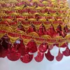 Decorações de Torre Dobrável, Fantasias de Performance, Pingentes Dourados e Prateados, Pingentes, Renda, Gotas d'Água, Conchas, Lantejoulas, Folhas, Acessórios