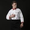 Ropa de trabajo de chef de invierno para hombre, de manga larga, para otoño e invierno, para hoteles, restaurantes occidentales, cocinas, transpirable y absorbente de sudor.
