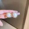 Pendientes de plata con baño de oro real, aguja cuadrada, borla de perla y circonita, pendientes de lujo ligero de alta gama, fabricante de pendientes vintage