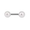Explosiones de Comercio Electrónico moda coreana aretes de acero inoxidable aretes de perla sintética estilo simple clavo de cartílago clavo de oreja en stock