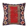 Funda de Almohada Patrón Vintage Alfombra Turca Persa Cojín Decorativo para el Hogar Funda de Almohada Lino