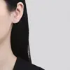 Pendientes de tuerca de hilo de loto hueco para mujer, plata de ley 925, dulce, fresco, loto, pendiente de cartílago, personalidad, temperamento, joyería para la oreja