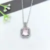 Accesorios para Mujer Cobre Microincrustado Circonita Simple Acero Inoxidable Collar Lujo Ligero Moderno Nicho Joyería para Clavícula Geométrica Moda Ol