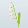 Campanilla de Viento Orquídea Hilo Acabado Hecho a Mano Flor de Orquídea de Cuatro Cabezas Estilo Ins Hogar Lujo Ligero Restaurante Decoración de Arreglo Floral