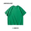 Camiseta de Verano para Hombre Ag 300g Saludable Oversize Moderna Holgada Cuello Redondo Algodón Manga Corta Verano Transpirable Manga Corta