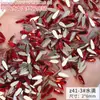 Strass Vermelho Plano para Nail Art no Atacado, Mini Strass Vermelho Olho de Cavalo Gota d'Água Plano com Formatos Irregulares, Decorações de Strass para Unhas de Estilos Mistos