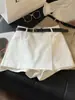 Pantalones Falda Corta Lavados de Algodón para Mujer Petite, Elegantes, Ajustados, Estilo Nuevo de Verano, Irregulares, Línea A, Rectos, Casuales, Ceñidos a la Cadera