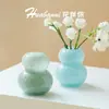 Vaso de vidro criativo de luxo leve para plantas hidropônicas, ornamento de mesa simples em forma de cabaça para decoração de sala de estar