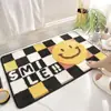 Tapete de Chão Imitação de Cashmere Desenho Animado Transfronteiriço, Tapete de Banheiro Absorvente Antiderrapante, Carpete Resistente ao Desgaste Absorvente para Entrada de Sala de Estar