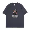 Comercio Exterior Transfronterizo Marca de Moda Estampado Manga Corta Holgado Casual Cuello Redondo Tops para Pareja Verano Nuevas Camisetas Casuales de Manga Corta