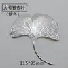 Pintura Decorativa Resina Tridimensional Criativa Semi-circular Bola Cabaça Acessórios Peixe Pequeno 1 Par Folha de Ginkgo Decoração de Parede de Cabeceira Ornamento Pendurado