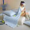 Colcha fina de aire acondicionado de amoníaco Jin con sensación fresca Clase A color sólido doble fibra de soja verano para dormir colcha fina lavable a máquina doble