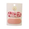 Horquilla con diseño floral cuadrado para niña, estilo coreano, dulce y linda, con flores a cuadros de color caramelo, accesorios para el cabello