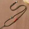 Cordón para Colgante Tejido a Mano con Cordón Trenzado Ajustable de Cuatro Hilos para Collares de Jade y Ámbar DIY