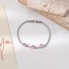 Pulseira Ajustável de Zircônia Moda Luxo Leve Europeia e Americana Coreia do Sul Alto Design Coringa Joias Simples Femininas Atacado