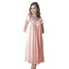Bata de Noche de Seda Francesa con Copas para Mujer, 100% Seda de Morera, Nuevo Estilo de Exportación 2026, Vestido de Princesa Muñeca Talla Grande