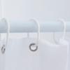 Cortina de Ducha Blanca de Peva, Impermeable y Engrosada, en Stock, Fácil de Limpiar, con Ojales Metálicos y Anillas Magnéticas