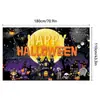 Nuevo Halloween transfronterizo suministros de decoración ambiente de fiesta escena accesorios para fotos bandera fondo banner de Halloween