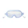 Gafas de natación al por mayor de fábrica para niños antivaho impermeables marco grande cómodas silicona tapones para los oídos de una sola pieza gafas de natación profesionales