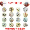 Nuevo Estilo Chino Tradicional Chino Gongbi Pintura de Flores y Pájaros Imán para Refrigerador Decorativo Gema del Tiempo Pegatina de Vidrio Imán Suave para Refrigerador