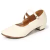 Zapatos de square dance para mujer, suela suave con suela de piel de vaca, zapatos de baile de tacón medio para actuación, zapatos de baile para madres, zapatos de baile latino para adultos y niños