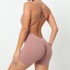 Internet Europeia e Americana Popular Nova Peça de manga comprida Esportes de secagem rápida Yoga Uma peça apertada Fitness Roupas de ioga de uma peça para as mulheres