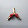 Tanque de combustible y manguera de combustible para motor fueraborda, adecuado para motores de gasolina y diésel, con una válvula conector de tres vías amarilla de 8-10 mm para modificación
