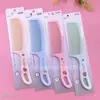 Peine de color fruta con impresión engrosada, peine grande para peinar el cabello, plástico fresco y lindo, peine de maquillaje, 2 yuanes al por mayor