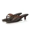 Chanclas Estilo Coreano para Mujer, Sandalias de Verano para Exteriores, Sandalias Dopamina de PVC Colorido Mate con Tacón Kitten