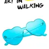 Gafas de Sol Dulces Lindas de Amor Divertidas Para Todo Combinar Decorativas Para Fiesta Gafas Sin Montura con Borde de Corazón de Melocotón