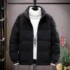 Jaqueta acolchoada de algodão masculina transfronteiriça para outono e inverno, espessa e quente, casaco puffer plus size, roupas de inverno masculinas, jaqueta de casal