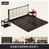 Cama Flotante de Hierro Forjado, Diseño Moderno Simple para Dormitorio del Hogar, Cama Matrimonial para Alquiler, Cama de Hierro Forjado con Marco de Hierro Reforzado y Acolchado Suave Suspendido