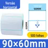 Papel Térmico Papel de Etiqueta à Prova de Três 100*100 Certificado de Produto 60*40 Nome Preço Adesivo de Etiqueta Autoadesivo
