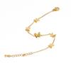 Pulsera de Mariposa Esmerilada Elegante de Diseño Nicho Estilo Coreano ins para Mujer Sencilla Combinable Acero Titanio Chapado en Oro Joyería de Mano