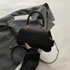Bolsa Pequena Portátil Estilo Ocidental Texturizada Estilo Comuter 2024 Nova Bolsa Feminina Verão Simples Menina Bolsa Transversal Pequena Quadrada