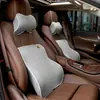 Reposacabezas de Coche, Almohada para el Cuello, Almohada de Espuma Viscoelástica, Almohada Cervical para Asiento de Coche, Soporte Lumbar para Comodidad