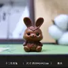 Llavero Colgante de Borla con Signo del Zodiaco de Madera de Durazno Forma de Animal Lindo Decoración de Coche Colgante de Madera para Bolsos de Hombre y Mujer