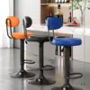 Silla Alta de Barra con un Toque de Lujo Ligero, Taburete de Altura Ajustable para Barra de Bar, Mostrador de Caja, Silla Alta para Uso en Casa, Taburete de Barra
