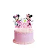 Tema Rosa Minnie Mickey Mouse Festa de Aniversário Infantil Louça Bandeja de Papel Faixa Toalha de Mesa Guardanapo Suprimentos Decorativos Agora
